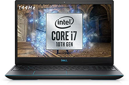Dell Inspiron G3 15 3500 Intel Core i7-10750H PC Portable Gamer 15,6 FHD 144 Hz Eclipse Black 8 Go de RAM SSD 512 Go NVIDIA GTX 1660Ti 6GB GDDR6 Windows 10 H Clavier AZERTY Français rétroéclairé