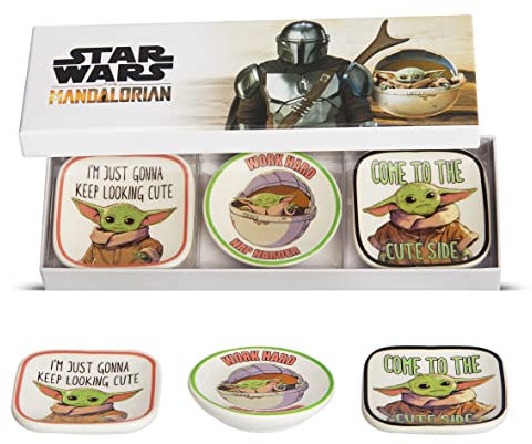 Disney Star Wars The Child Grogu - Set regalo con mini vassoio portagioie, 3 pezzi