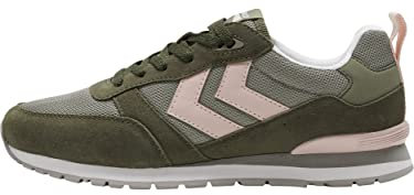 Hummel Unisex Sneaker, Vetiver Dark Olive, 36 EU