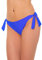 Aquarti Slip Costume Donna con Lacci Laterali – Slip Bikini Donna Vita Bassa in Tinta Unita, Azzurro Fiordaliso, 48