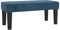 vidaXL Sitzbank Polsterbank Bank Flurbank Bettbank Betthocker Garderobenbank Schlafzimmer Wohnzimmer Eingangsbereich Flur Dunkelblau 70x30x30cm Samt