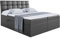 ALTDECOR Boxspringbett mit Multipocket-Matratze H4 (20 cm hoch) mit Kokosmatte, Kunstlederbett, Topper (4 cm hoch), Polsterbett mit Kopfteil und Bettkasten - APO - 180x200 Schwarz Kunstleder