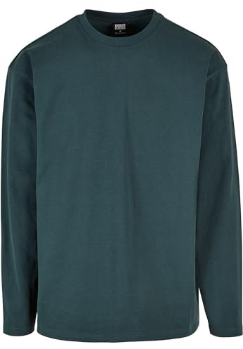 Urban Classics Men's Ultra Heavy Oversized Long Sleeve T-Shirt, Bottle Green, M