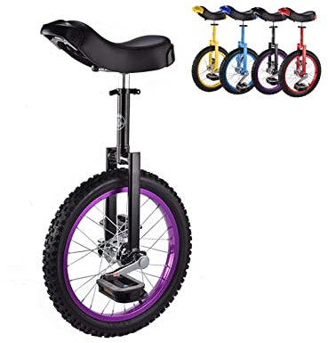 Einrad Jungen Mädchen Einrad Fahrrad mit Rad 16 Zoll / 18 Zoll / 20 Zoll / 24 Zoll Erwachsene Große Kinder Unisex Erwachsene Anfänger Gelb Einrad Gewicht 150 kg