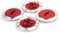 ZAYRAY 4 Stuecke Legierung Bremse Scheibe Felge Box Metall Hex Adapter 12 MM für RC 1/10 Fly Fish 94123 94122 D4, Rot
