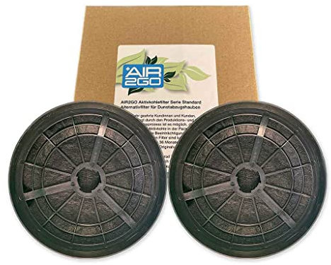 AIR2GO Aktivkohlefilter als Ersatz für Klarstein 10030983 / CGCH2 (2 Stück)