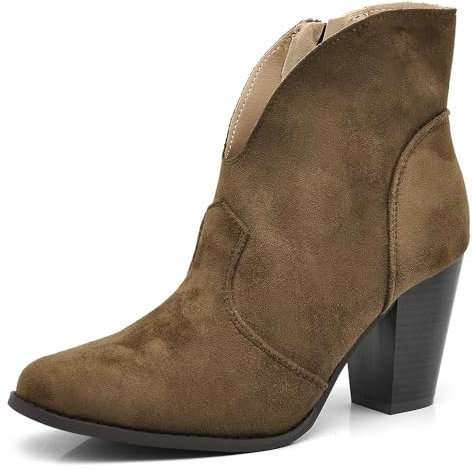 IF Fashion Scarpe da Donna Stivali Stivaletti Cowboy Western Camperos Texani D8158 brown N.41