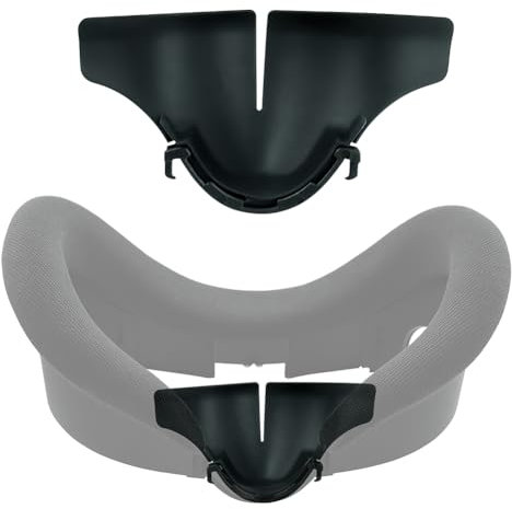 AMZLORD Silikon-Lichtblocker atmungsaktiv auslaufsicher Nasenpolster Kissen waschbar bequem for Meta/Oculus Quest 3 Headset-Zubehör