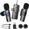 MULBEVD Ansteckmikrofon kabellos für Handy/iPhone/Android/PC/Kamera, Mini-Mikrofon für Videoaufzeichnung, Live-Streaming, YouTube, TikTok, Vlog, Interview – Mikrofon mit Rauschunterdrückung