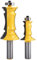HOHXEN 2 Pièces Ensemble D'embouts de Toupie pour Portes et Panneaux de Tiroirs avec Queue de 1/2 Pouce, Ensemble D'outils de Fraisage pour le Travail du Bois avec Bande de Chant, Fraise à Onglet