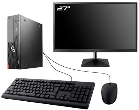 PC Fujitsu D556 DT Gaming Display 27 RTX 3050 i7-6700 RAM 16GB 1TB SSD W11 WiFi (ricondizionato)