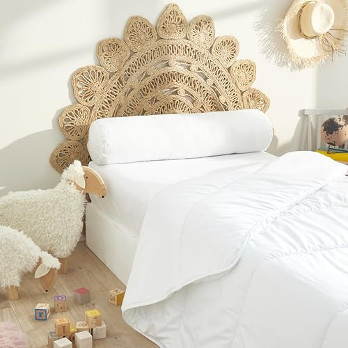 Blanrêve Nackenrolle, Mikrofaser, weich, milbendicht, Soft & Care (Nackenrolle, für Bett 90 x 190 cm)