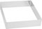 SHOWERORO Moule À Gâteau Carré En Acier Inoxydable 22 Cm Lisse Pour La Cuisson Des Biscuits Des Mousses