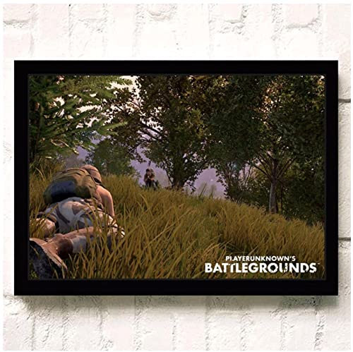JINLIMAO Poster Kunstdrucke 40 * 60CM Senza Cornice Giochi PUBG ShootingQuality Hotel Bar Stampa quadri per soggiorno Camera da letto decorazione