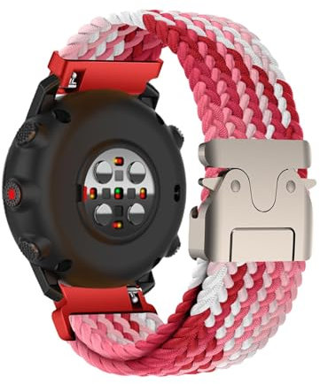 Weich Nylon Armband für Polar Vantage V3 Ersatzarmband, Verstellbarer Metallschnalle Elastisch Geflochtene Atmungsaktiv Uhrenarmband Kompatibel mit Polar Vantage V3 Armband für Herren Damen (14,22mm)