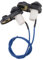 2 Pcs Coche Interior del Vehiculo Puerta Cortesia Luz Interruptor Boton Negro