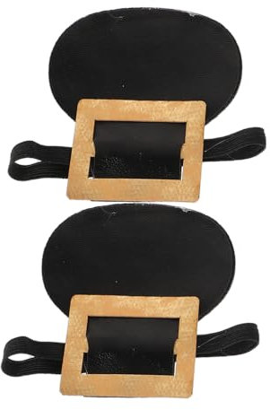 DEARMAMY 1 Paio copriscarpe da avvocato fibbie per scarpe da abito eleganti fibbie per scarpe costume avvocato scarpe costume storiche calzature per costumi da uomo fibbie per scarpe nere