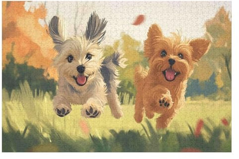 Puzzle Yorkshire Terrier Puzzle for Adults and Children from - 1000 PCS 26 * 38cm