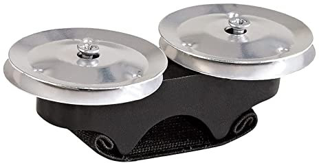 Joyance Cajon Jingle Tamburin Finger Jingle Tamburin, Hand Percussion Instrument mit Jingle Bells für Cajons, Bongos, Djembes, Congas, ideal für Musikbegleitung