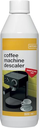 Coffee Machine Descaler, Tough Scale Remover for Espresso, Easy Maintenance to Prevent Blockages, Biodegradable & Odourless Citric Acid Formula White 500 ml