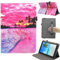 Universal 7 8 Inch Android Tablet Case, Dluggs Multi-Angle Viewing Stand Case Cover with Hand Strap for 7.0-8.5 Inch Tablet, Dusk Beach