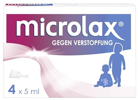 Microlax® für Säuglinge & Kinder bei Verstopfung mit kurzem Tubenhals | Zur rektalen Anwendung bei Verstopfung für Säuglinge & Kinder Microlax®