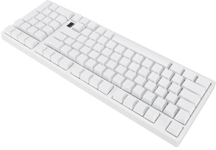 Sxhlseller Stylish 98 Keys Mechanical Gaming Keyboard RGB Blue Switch for 8 Gaming Setup White ABS