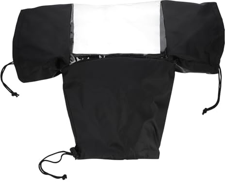 STAHAD Waterproof Dslr Camera Rain Cover Sleeve in Black, Made of Sturdy Polyester Material, Protects Camera and Lens from Rain and Weather, for Outdoor Photography