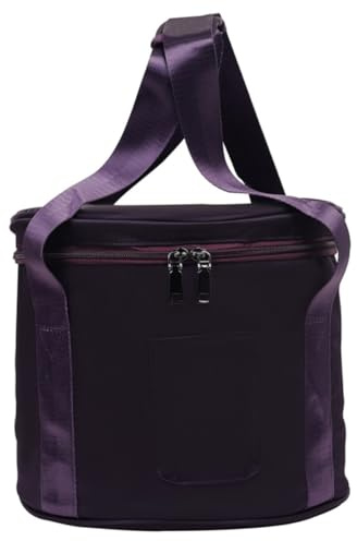 Lurrose Lila Tasche Zufällige Farbe Tragbare Aufbewahrungstasche mit Innenpolsterung aus Polyester und Baumwolle für Kristall Klangschalen für Singing Bowls für Reisen