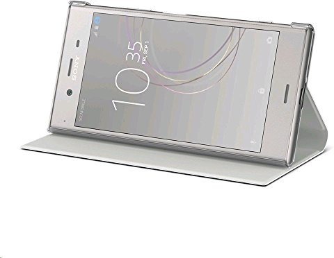 Sony Mobile Coque de Protection avec Support pour Sony Xperia XZ1 - Argent
