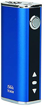 Genuine Eleaf iStick 40W TC Temperature Controlled Box Mod, No e Liquid, No Nicotine (Blue)