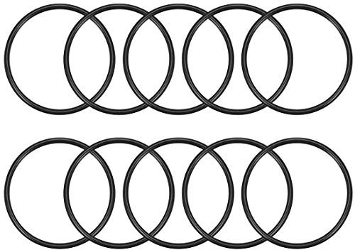 sourcing map 10 Stück O Ring Dichtungsringe 57 mm x 50 mm x 3,5 mm Metrische Nitrilkautschuk Durchflussring Gummi Ersatzdichtung für Sahnespender Pumpe Schnellkupplung Umfülladapter