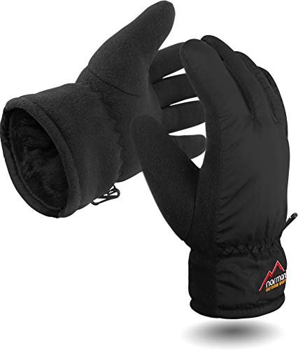 Damen Winter Handschuhe Extrem Warm und Flauschig TOG-9.8 bis -10°C Farbe Schwarz Größe M/L