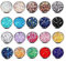 20 Paar Runden Ohrstecker, Diamant Ohr Manschette Kristall Einfach Schick Ohrringe Set,Ohrstecker Set Edelstahl Runde Ohrringe Ohrstecker Schmuck für Damen Mädchen (12 mm)