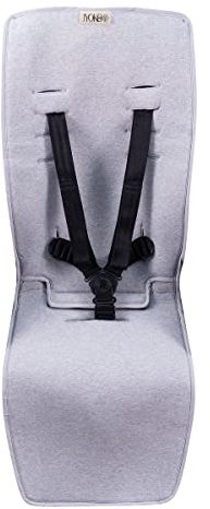 JYOKO KIDS Sitzauflage kompatibel mit Joolz und Baby Jogger City Mini, City mini GT2, City Mini Zip, City Mini Tour Y Joolz. Aus 100% Baumwolle (Stone Grey)