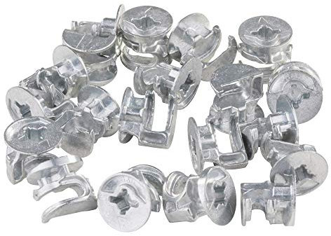 20 x Boîtiers Excentriques Connecteur / ⌀15mm / Épaisseur du Panneau 17-18mm