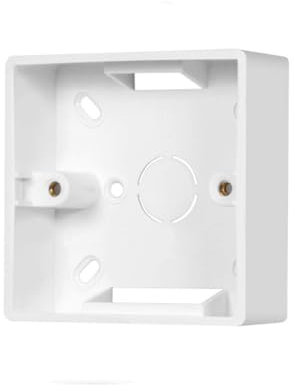 86 Typ Aufputz-Rahmen Für Anschlussdose Faceplate Single Socket 86 x 86 x 34mm Weiß Aufputzdose