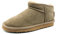OOG Damen Lederboots mit Lammfell Echt-Leder warm gefüttert Schnee Boots Winter Boots Übergröße 42 (5889 Khaki, Numeric_38)