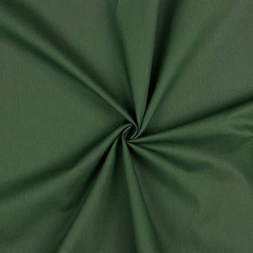 VmG-Store Baumwollstoff Uni 100% Baumwolle Oeko-Tex Meterware ab 50cm über 70 Farben zur Auswahl (078 I Pickle, 100 x 148cm)