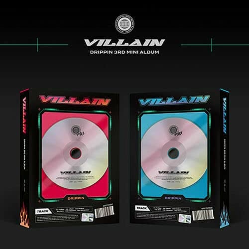 DRIPPIN [ VILLAIN ] 3rd Mini Album ( A + B SET. ) ( 2 CD+2 PRE-ORDER ITEM+2 Photo Book+2 Circle Card+2 Card Board Poster(On pack)+2 Item Card+2 Photo Card )