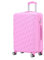 CMY Suitcase Large Size Hard Shell Lightweight 4 Dual Spinner Wheels Trolley Luggage Suitcases 28 Hold Check in Luggage Combination Lock Telescopic Handle (Pink, 28)