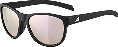 ALPINA NACAN II - Verspiegelte und Bruchsichere Sonnenbrille Mit 100% UV-Schutz Für Erwachsene, black matt, One Size
