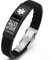 Theluckytag Bracciali Medici per le Donne Degli Uomini con QR Code Medical Alert ID Bracciali Silicone Impermeabile 9 '' Braccialetto Info Personalizzate Sull'avviso di Emergenza Dell'ID Medico