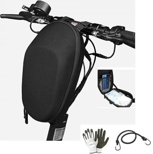 COMPATIBILE CON Miele BORSETTA PER MONOPATTINO BICI BICICLETTA ELETTRICA BORSELLO DA MANUBRIO STERZO BORSA PORTA ACCESSORI PORTA OGGETTI RIGIDA CON CERNIERA