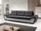 MODERNO Enzo 3-Sitzer Sofa mit Schlaffunktion Couch Schlafsofa mit Bettkasten Schlafcouch Moderne Möbel ins Wohnzimmer Sofagarnituren Veloursstoff Steppsofa Schwarz Grau