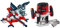 Einhell Ingletadora TC-SM 2131/1 Dual (máx. 1.800 W, 4.900 min-1, función de tracción integrada, tope de pieza, dispositivo de sujeción, incl. hoja de sierra de carburo de tungsteno, láser)+Fresadora