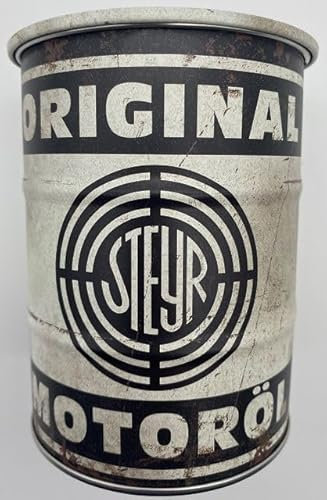 Steyr Original Motor ÖL Spardose im Ölfass-Design