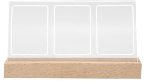 Vertikaler Bilderrahmen, 3 Fotos, 3 Zoll Beleuchteter Bilderrahmen, Transparenter Bilderrahmen Für Den Heim-Desktop, 3-Gitter-Tischfotorahmen Für Geburtstage, Abschlussfeier