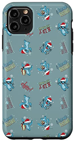 iPhone 11 Pro Max Disney Lilo & Stitch Holiday Patterns Case
