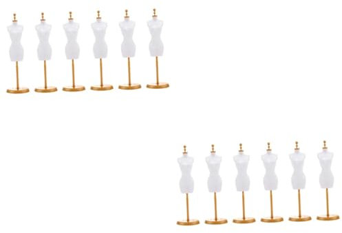 Toyvian 12stücke Teiliges DIY Puppenmode Mannequin Kunststoff Puppen Kleiderständer Für Kreative Präsentation Zur Gestaltung Von Puppenkleidung Und Dekoration Puppenhäusern